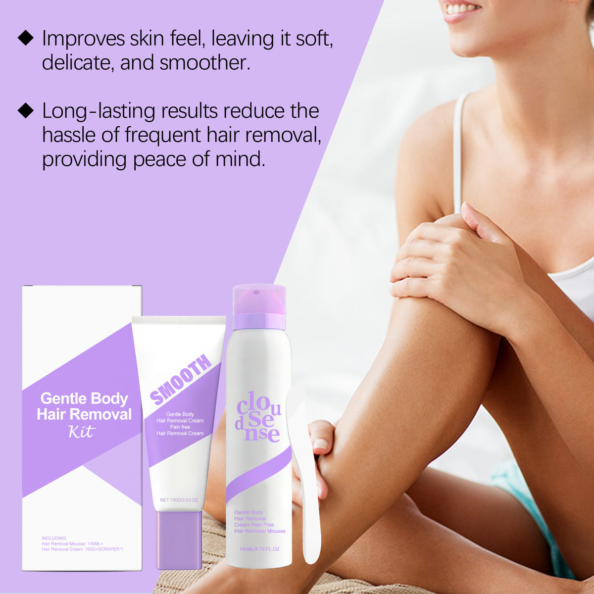 SmoothGlow™ Gentle Body Hair Removal Kit